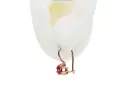 Rubinrot Originales Vintage-Roségold aus 14 Karat Ohrringe Vintage vec053r
